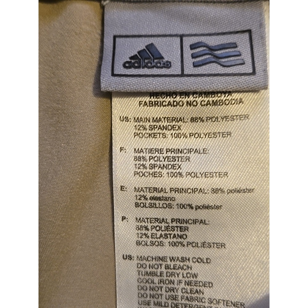 Adidas Golf Pants Mens 36x32 Tan Beige Lightweight Chino Flat Front Performance - Picture 6 of 15